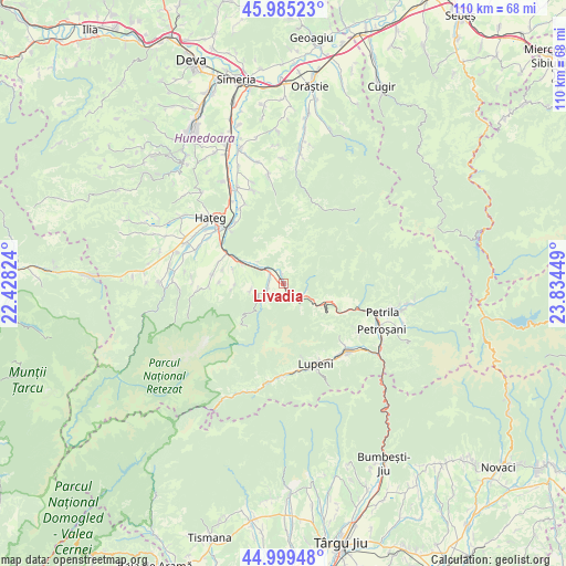 Livadia on map