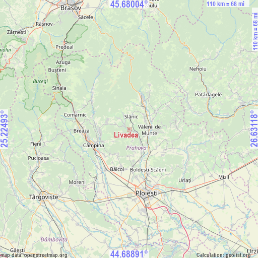 Livadea on map