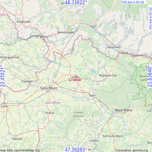 Livada on map