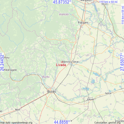 Livada on map