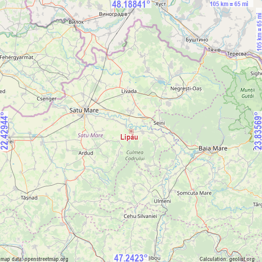 Lipău on map