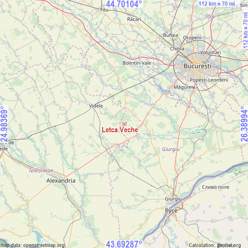 Letca Veche on map