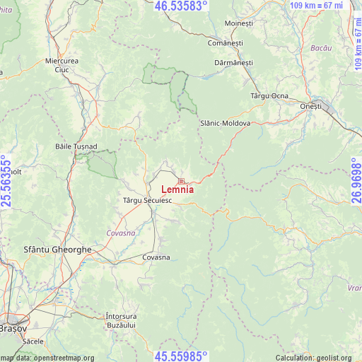 Lemnia on map
