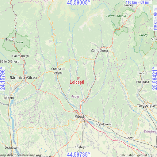 Leicești on map