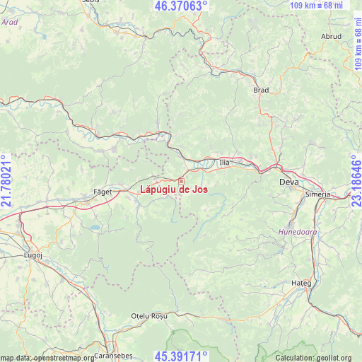 Lăpugiu de Jos on map