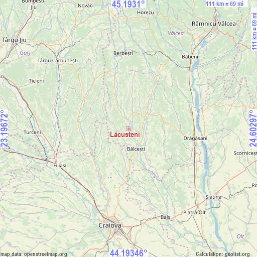 Lăcusteni on map