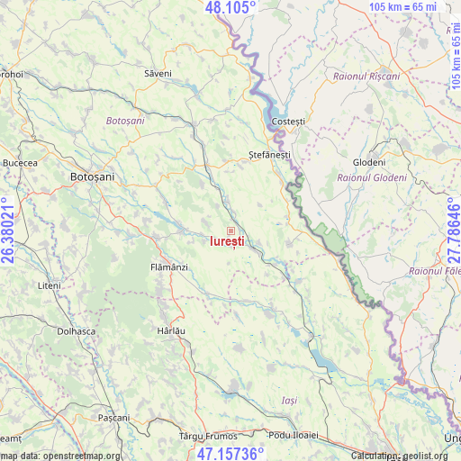 Iurești on map