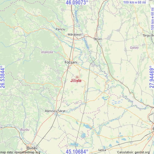 Jiliște on map