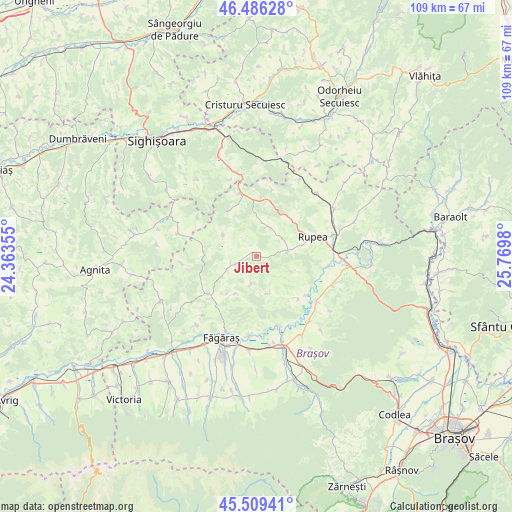 Jibert on map