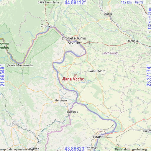 Jiana Veche on map