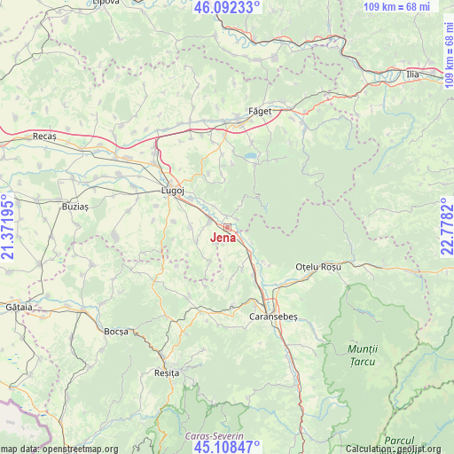 Jena on map