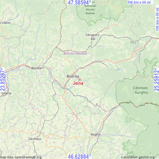 Jelna on map