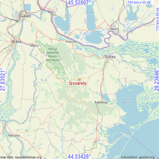 Izvoarele on map