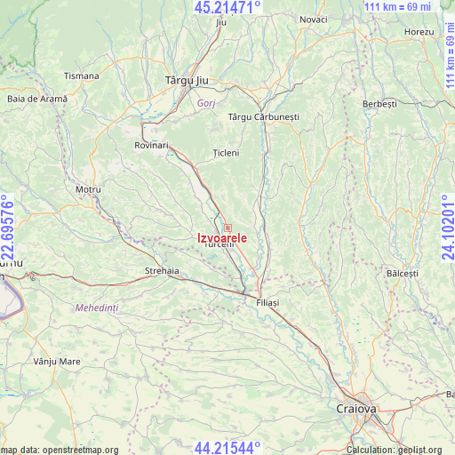 Izvoarele on map