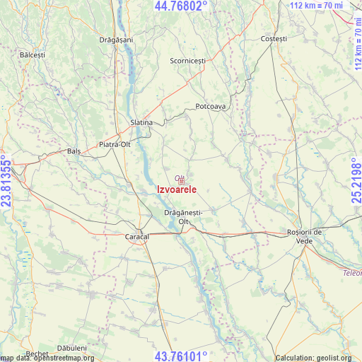 Izvoarele on map