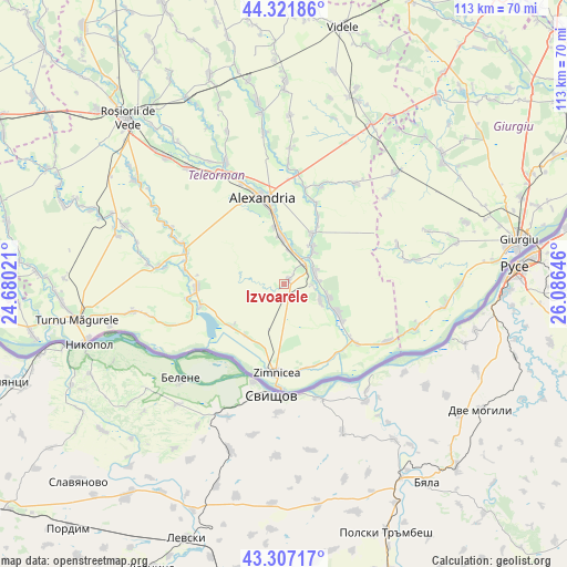 Izvoarele on map