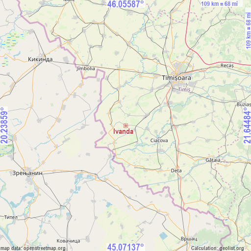 Ivanda on map