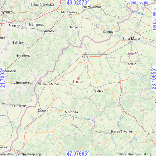 Irina on map