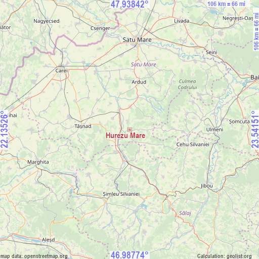 Hurezu Mare on map