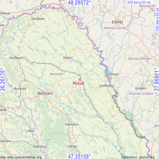 Hulub on map