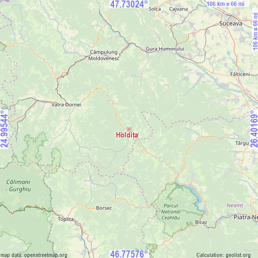 Holdița on map