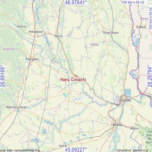 Hanu Conachi on map