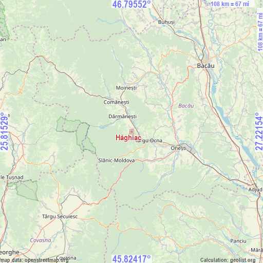 Hăghiac on map