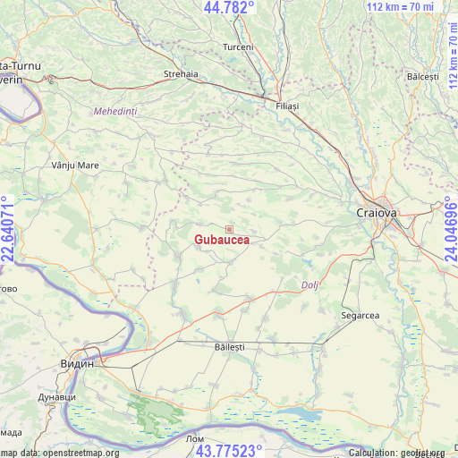 Gubaucea on map