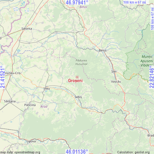 Groșeni on map