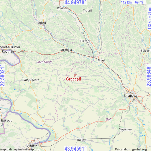 Greceşti on map