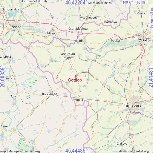 Gottlob on map