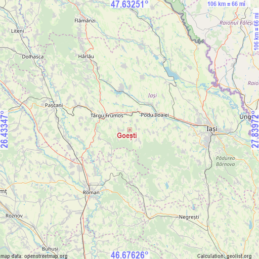 Goești on map