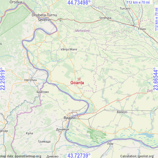 Goanța on map