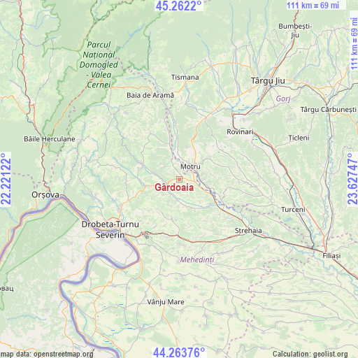 Gârdoaia on map