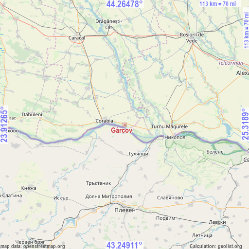 Gârcov on map