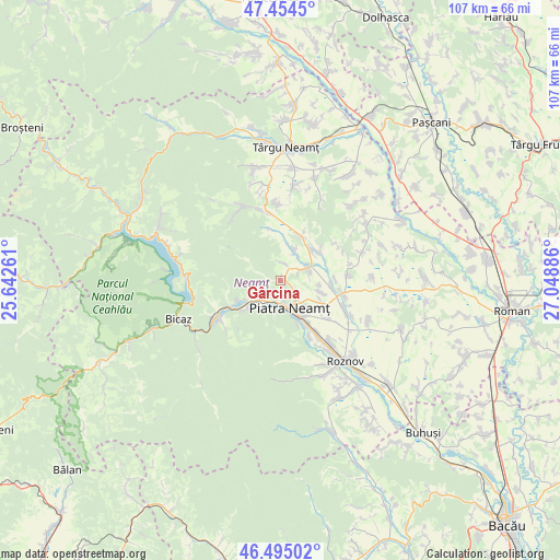 Gârcina on map