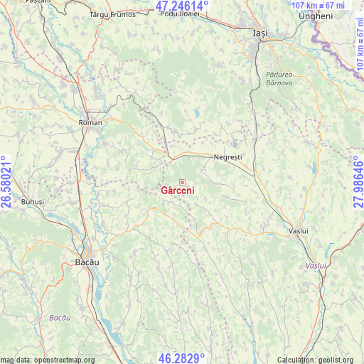 Gârceni on map