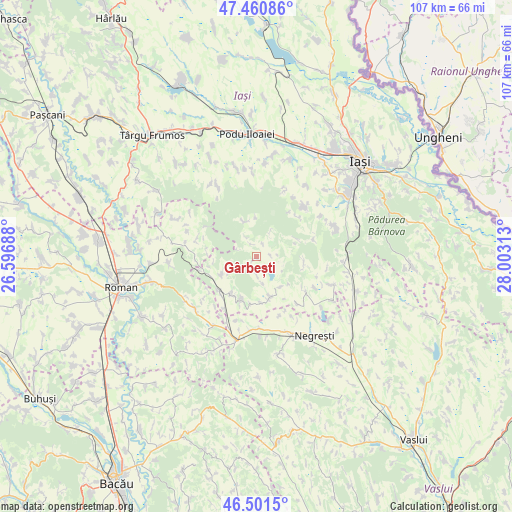 Gârbești on map