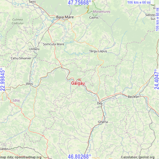 Gâlgău on map