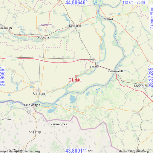 Gâldău on map