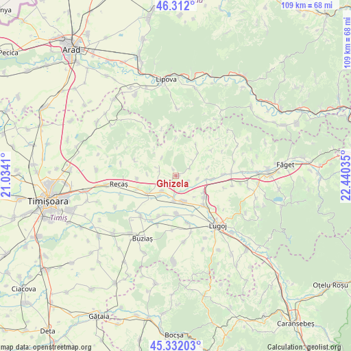 Ghizela on map