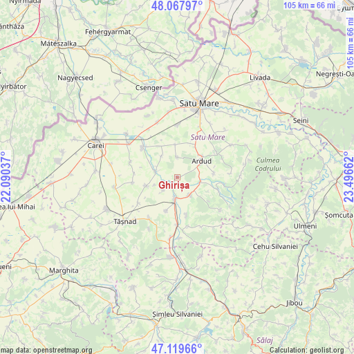 Ghirișa on map