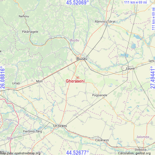 Gherăseni on map