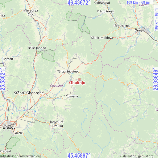 Ghelinţa on map