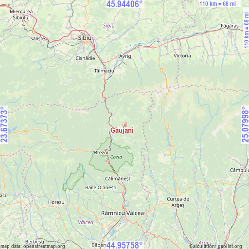 Găujani on map