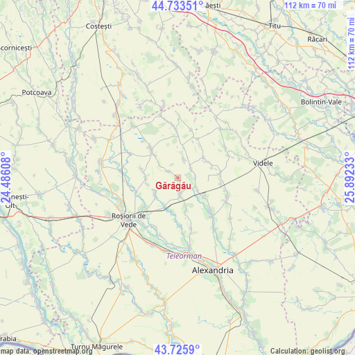 Gărăgău on map