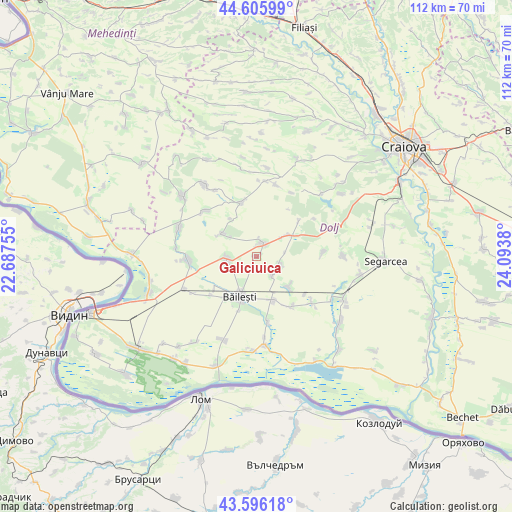 Galiciuica on map