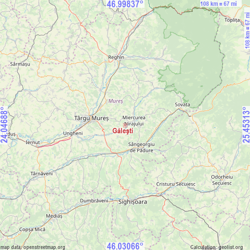 Găleşti on map