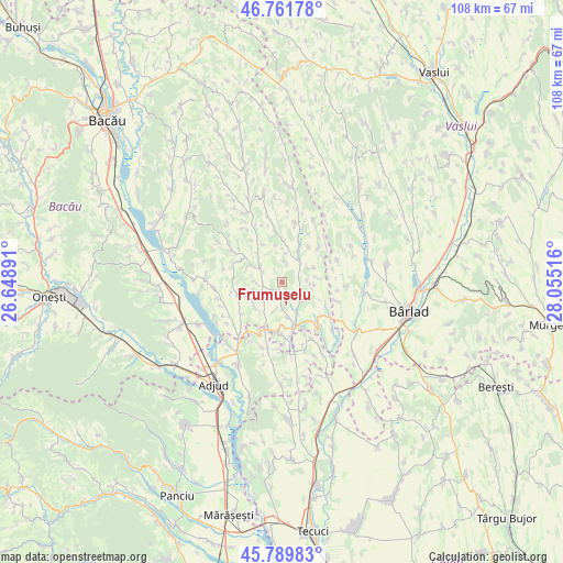 Frumușelu on map