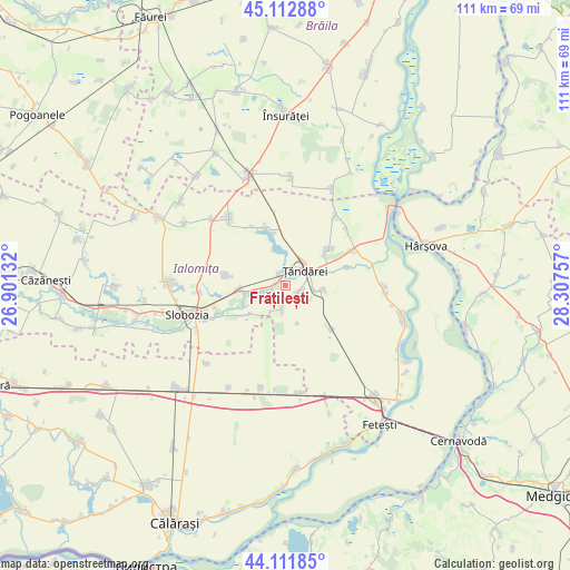 Frățilești on map